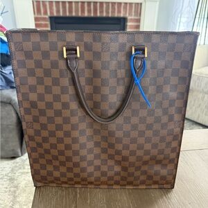 Louis Vuitton Damier Ebene Sac Plat tote